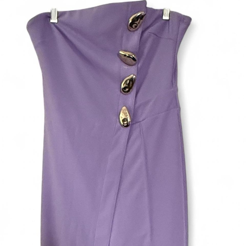New Valentine Elegant Purple Jumpsuit with Gold Accents